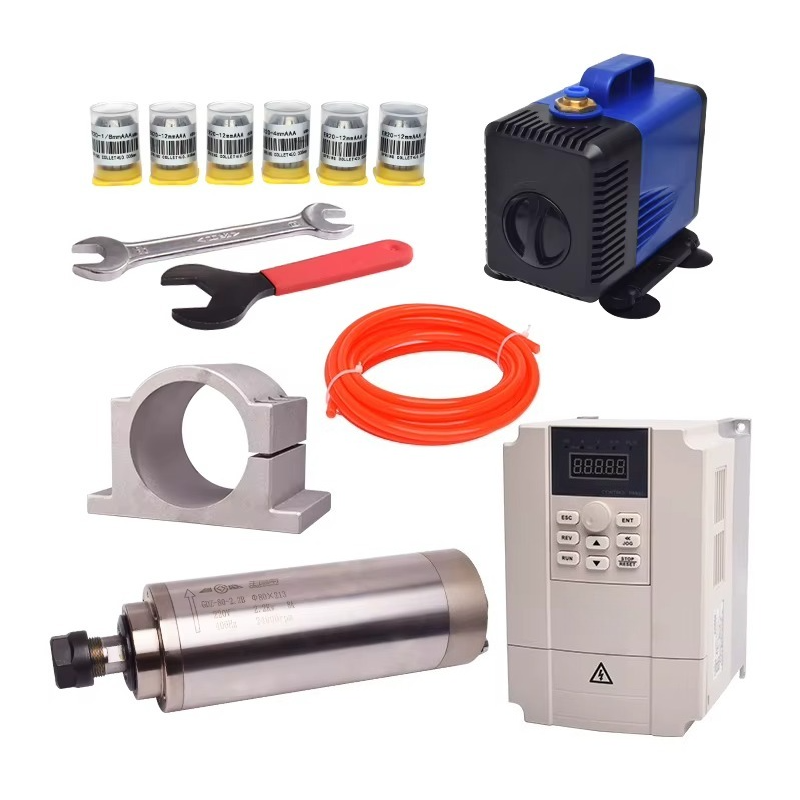 2.2Kw Water Cooled Spindle Kit Vfd - مجموعة محرك مغزلي GDZ80 بقوة 2.2