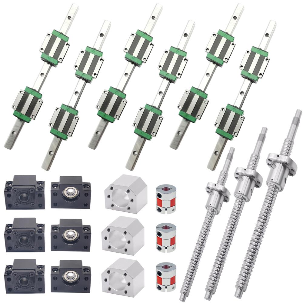 مجموعات دليل خطي مربع HGR20-40 - مراجعة Hgr20 Linear Guide Rail Ballscrew Set وسعره