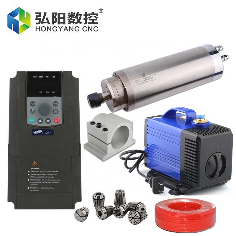 محرك مغزل مبرد بالماء بقدرة 2. - مراجعة 2.2Kw Water Cooled Spindle Kit Vfd وسعره