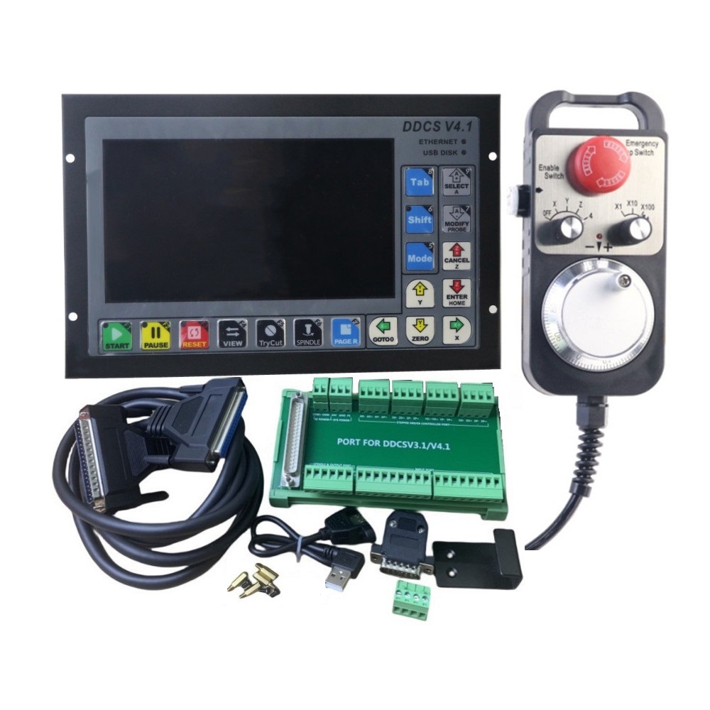 مجموعة وحدة تحكم الحركة CNC DD - مراجعة Ddcs V4.1 4 Axis Cnc Offline Controller وسعره
